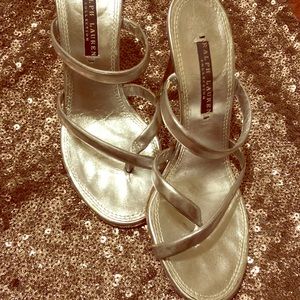 Ralph Lauren collection silver sandals 👡 🎻